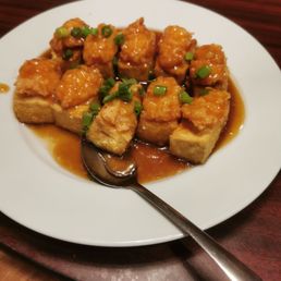 Bean curd with shrimp