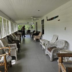 Voyageurs National Park - Screened porch at Kettle Falls lodge