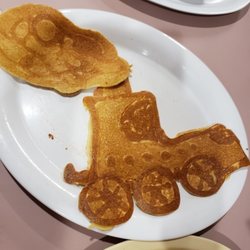P & J's Diner - Choo-choo train pancake.