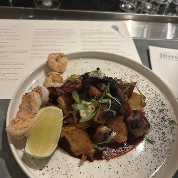 The Mayor's Table - Octopus (I got side of shrimp) - SO GOOD YOU MUST GET IT - Seafood Near Me - Newport Beach, California The Mayor's Table - Octopus (I got side of shrimp) - SO GOOD YOU MUST GET IT - Seafood Near Me - Newport Beach, California
