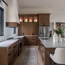 Floor To Ceiling Carpet One Floor & Home - Lake Cabin Kitchen