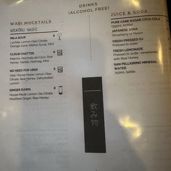 Wabi Sabi - Menu. - Asian Fusion Near Me - West Hartford, Connecticut