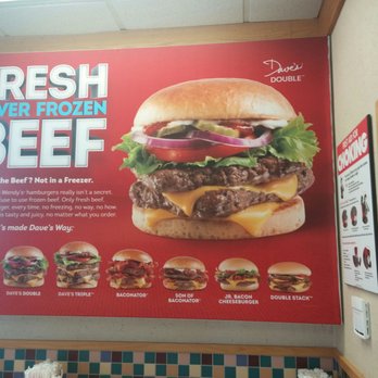 Wendy's - a large poster of a cheeseburger - Burgers Near Me - Rochester, New York Wendy's - a large poster of a cheeseburger - Burgers Near Me - Rochester, New York