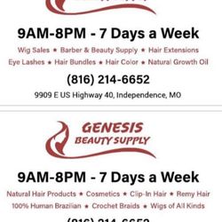 Genesis Beauty Supply is located on the corner of 40 Highway&Pittman