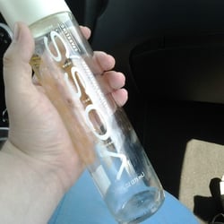 This is the Voss Lemongrass Tangerine! Maybe it's stronger as a sparkling water, but I'd like to mix it with Pepsi while there's any left!