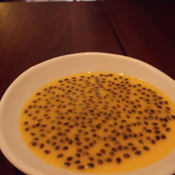 Wayan - Pandan custard (feat passion fruit). Tasted better than it looked. - Indonesian Near Me - New York, New York