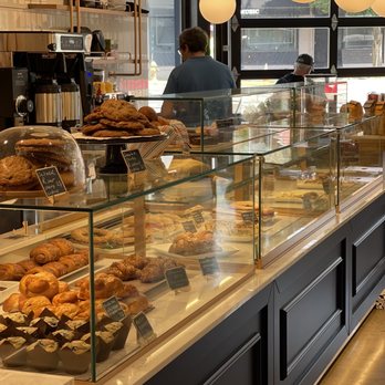 Anthos - a bakery counter with a variety of pastries - Greek Near Me - Pittsburgh, Pennsylvania
