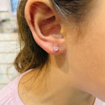 Icing - Baby girls ear piercing :) yay March 21st 2025 - Jewelry Near Me - Brea, California