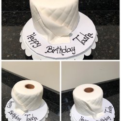 Blue Honey Bakery - Toilet paper  Theme Birthday Cake.