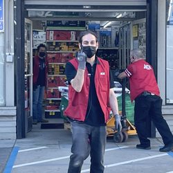 Standard Plumbing-ACE Hardware - The guy flipping me off. He needs to be fired