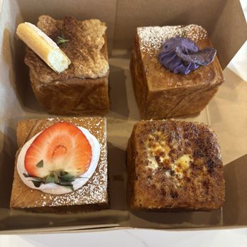 Le Kream - Box of strawberry, tiramisu, ube, and crème brûlée Kream bombs - Desserts Near Me - Houston, Texas Le Kream - Box of strawberry, tiramisu, ube, and crème brûlée Kream bombs - Desserts Near Me - Houston, Texas