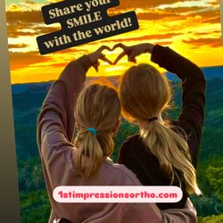 1ST IMPRESSIONS Orthodontics - Great friends in their happy place.
