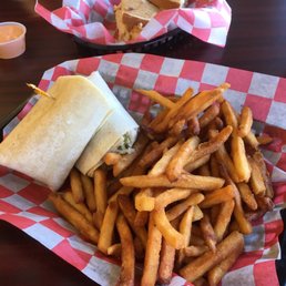 DDS (back) Tuna wrap w/ crispy fries DDS (back) Tuna wrap w/ crispy fries