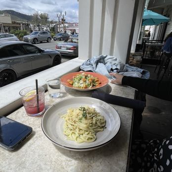 Crush & Brew - Basil pasta and Cesar salad - New American Near Me - Temecula, California
