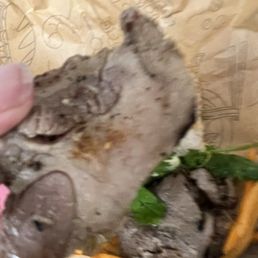 Fatty, gross meat Fatty, gross meat