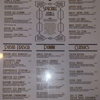 Lu Nello - Menu - Italian Near Me - Cedar Grove, New Jersey