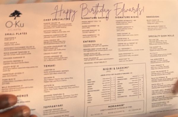 Menu photo 7 O-Ku Atlanta, GA