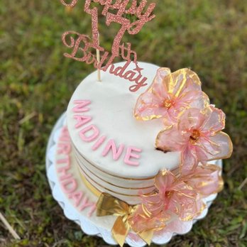 Saya Bakery - a birthday cake on a plate - Desserts Near Me Saya Bakery - a birthday cake on a plate - Desserts Near Me
