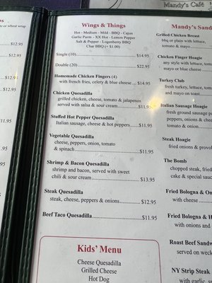 Menu photo 5 Mandy's Cafe Buffalo, NY