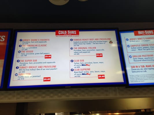 Menu photo 7 Jersey Mike's Subs Las Vegas, NV