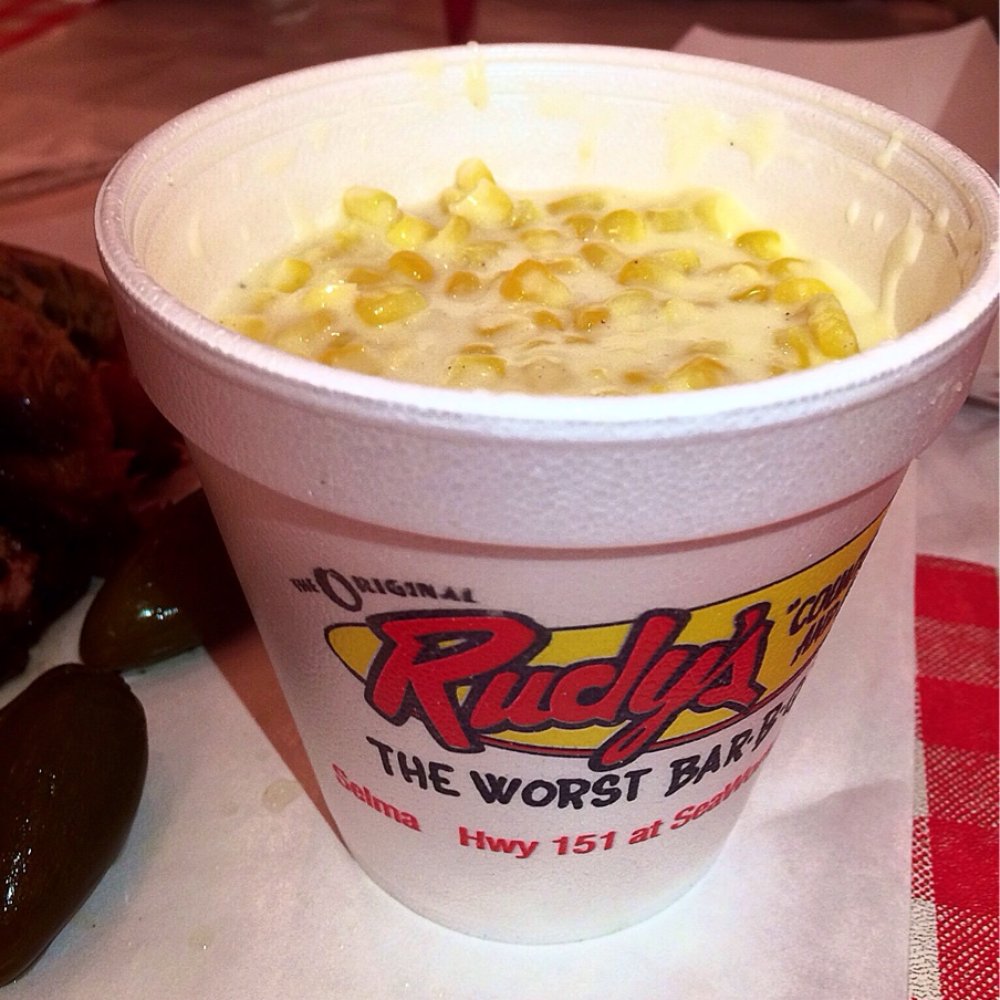 Rudy's - the famous creamed corn - Barbeque Near Me - Schertz, Texas Rudy's - the famous creamed corn - Barbeque Near Me - Schertz, Texas