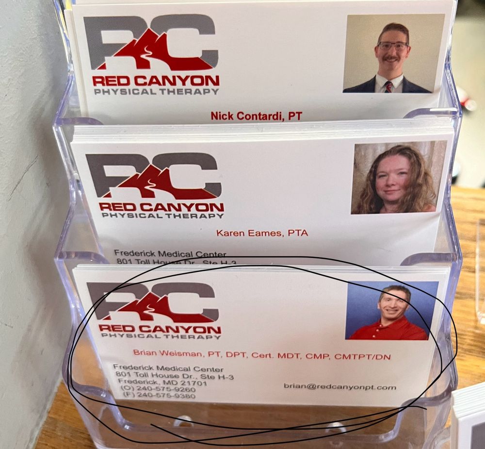 Red Canyon Physical Therapy - grief counselor in Frederick, MD