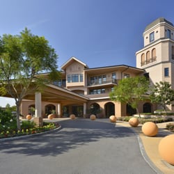 Walnut Village Orange County Retirement Community - Walnut Village entrance featuring iconic tower