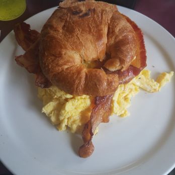 Mad Hatter - Bacon scrambled egg and cheddar cheese croisant - Breakfast & Brunch Near Me - Weymouth, Massachusetts Mad Hatter - Bacon scrambled egg and cheddar cheese croisant - Breakfast & Brunch Near Me - Weymouth, Massachusetts