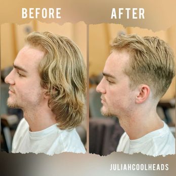 Cool Heads - Before and after. Hair makeovers @coolheadsmen. - Barbers Near Me - Flower Mound, Texas Cool Heads - Before and after. Hair makeovers @coolheadsmen. - Barbers Near Me - Flower Mound, Texas