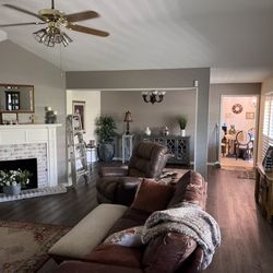 3 Buckets and a Brush - Fresh new color in the living room..beautiful