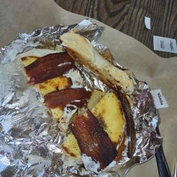 Disgusting. Small. Pre-cooked. Sort of toasted.