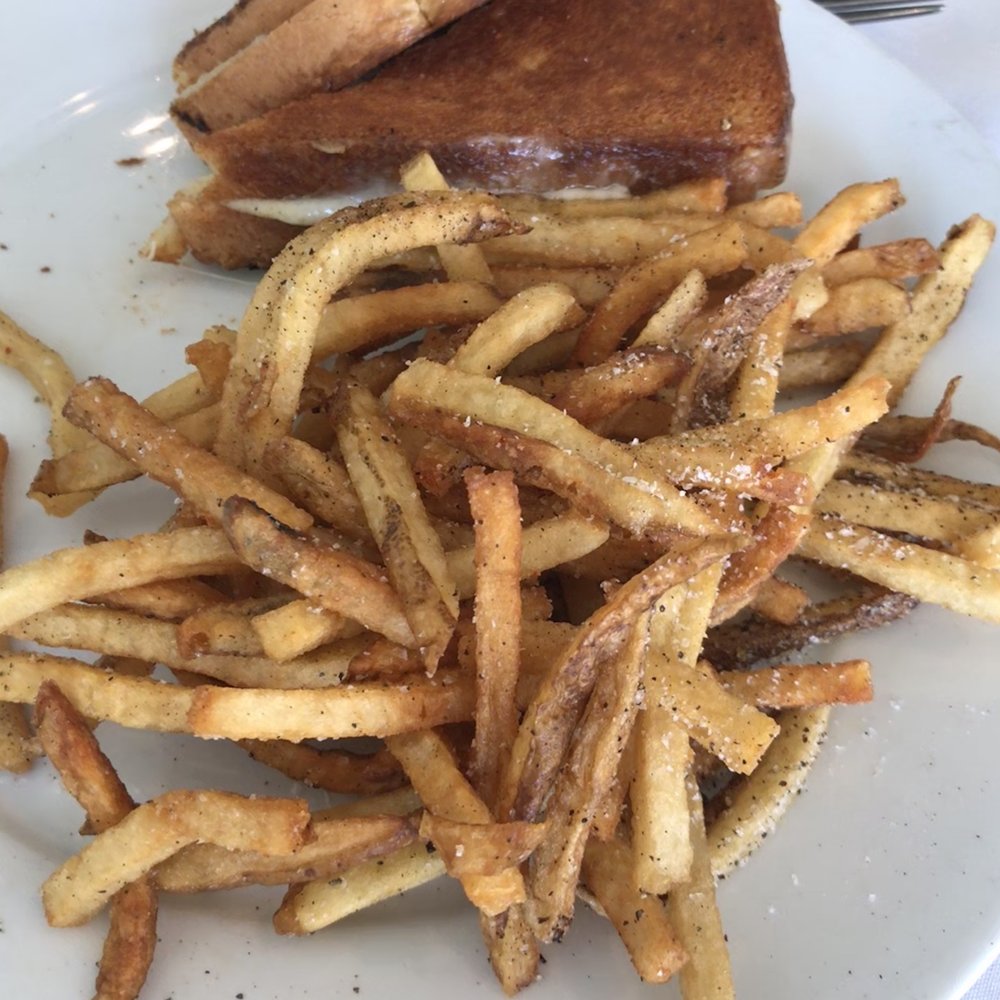 Pardos Bistro - The crab and brie sandwich and french fries - large and rich but it is good! - New American Near Me - Mandeville, Louisiana Pardos Bistro - The crab and brie sandwich and french fries - large and rich but it is good! - New American Near Me - Mandeville, Louisiana