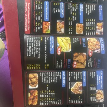 Hook's Catch - Printed menu - Seafood Near Me - Baton Rouge, Louisiana