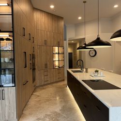 Kitchen Designs and More - Another angle with featured task and island lighting