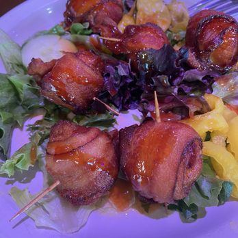 Fairground Pizza and Pub - Bacon wrapped scallops...phenomenal!! - Pizza Near Me - Cornish, Maine