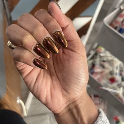 Miss Nails - New set with chrome powder. Was $60 total