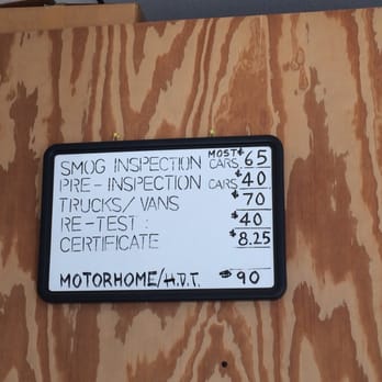 Smog Center - Pricing - Smog Check Stations Near Me - Escondido, California