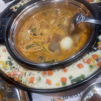 Dookki - Houston - Our hotpot/tteokbokki with the frozen veggie cheese ring - Korean Near Me - Houston, Texas