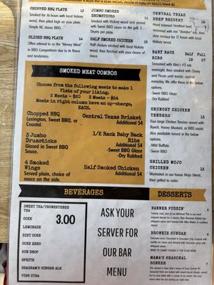 Menu photo 2 Boulevard Barbeque Morganton, NC