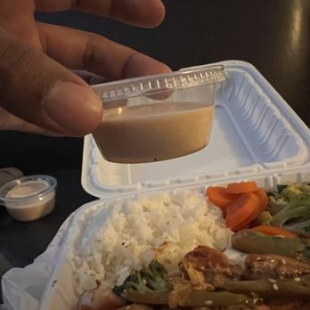 Hanaya Garden - Half filled white sauce - Japanese Near Me - Charlotte, North Carolina Hanaya Garden - Half filled white sauce - Japanese Near Me - Charlotte, North Carolina