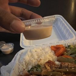 Hanaya Garden - Half filled white sauce