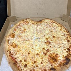 Big Slice Pizza & Wings - Heart shaped Cheese Pizza