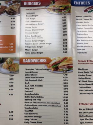 Menu photo 3 Primo Burgers No 7 Palmdale, CA
