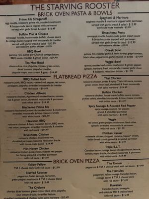 Menu photo 2 The Starving Rooster Minot, ND Menu photo 2 The Starving Rooster Minot, ND