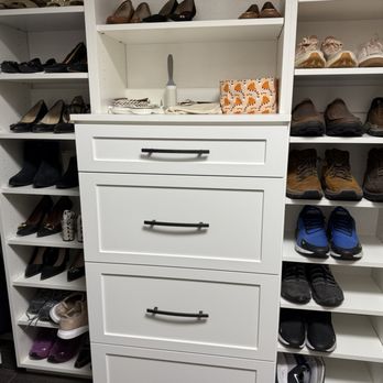 MrMikes Organizational Designs - Walk-in master closet. Mr. Mike maximized every inch of space! He is a magician. - Interior Design Near Me MrMikes Organizational Designs - Walk-in master closet. Mr. Mike maximized every inch of space! He is a magician. - Interior Design Near Me