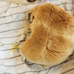 A&W Restaurant - Smashed cheese burger cold meat