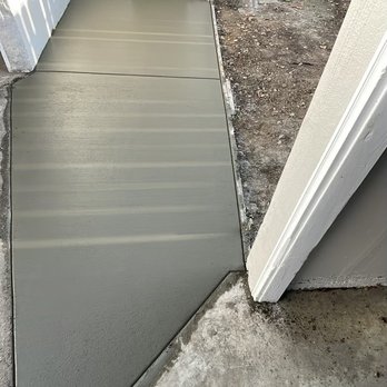 Aura Vision Hardscape - Asphalt & tree root removed. Cement over rebar remedied the trip hazard. - Masonry/Concrete Near Me