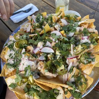Uptown 66 - Shrimp nachos. A MUST ORDER! - Mexican Near Me - Miami, Florida Uptown 66 - Shrimp nachos. A MUST ORDER! - Mexican Near Me - Miami, Florida