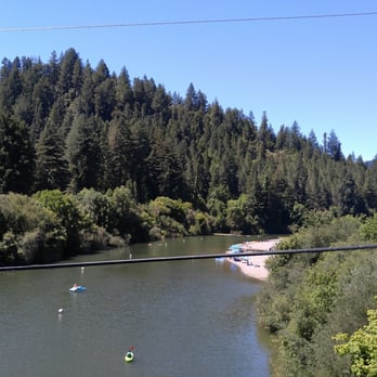 Guerneville Bridge - A View Towards Johnson's Beach from the bridge - Landmarks & Historical Buildings Near Me - Guerneville, California Guerneville Bridge - A View Towards Johnson's Beach from the bridge - Landmarks & Historical Buildings Near Me - Guerneville, California