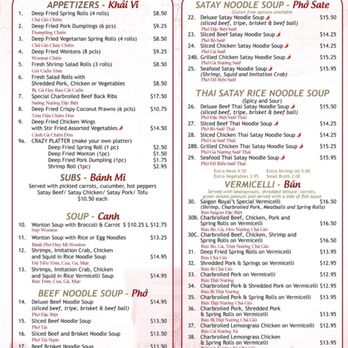 Saigon Royal - Menu - Vietnamese Near Me - Calgary, Alberta